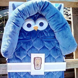 Owl infant carseat insert Blue NWT
